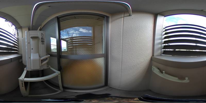 パノラマ画像バルコニー