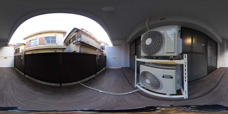 パノラマ画像バルコニー