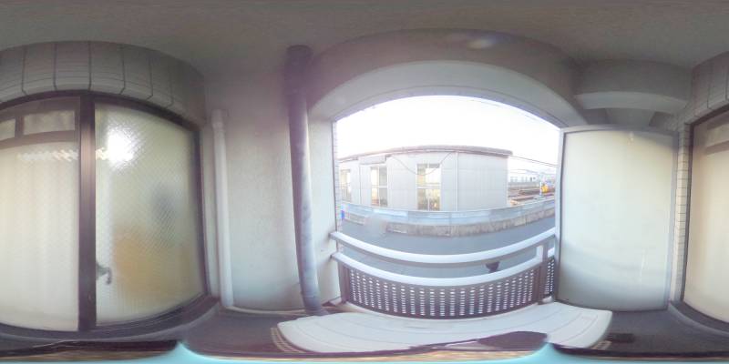 パノラマ画像バルコニー