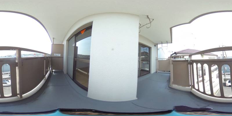 パノラマ画像バルコニー