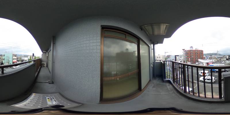 パノラマ画像バルコニー