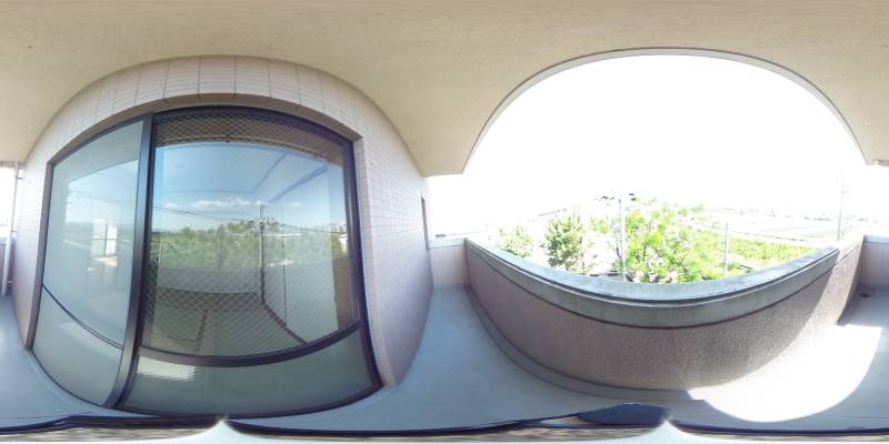 パノラマ画像バルコニー