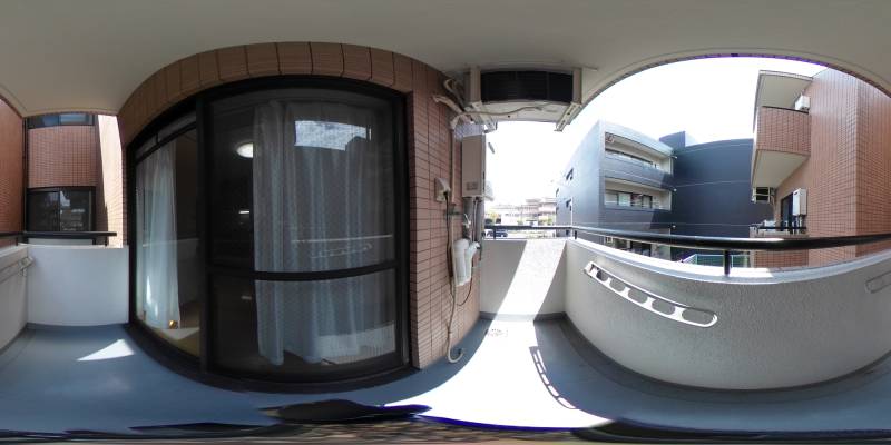 パノラマ画像バルコニー