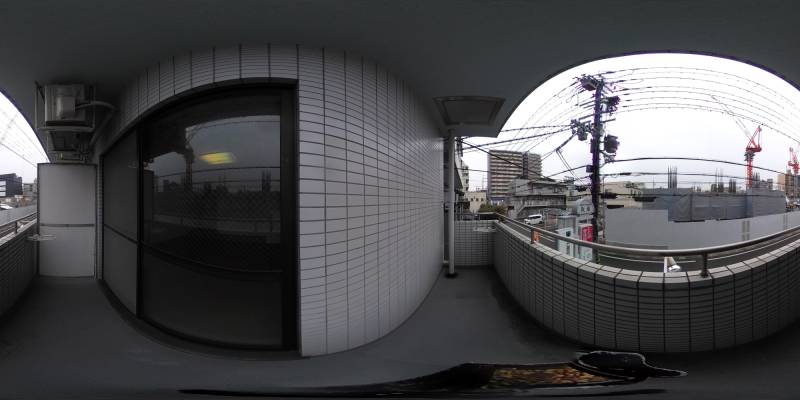 パノラマ画像バルコニー