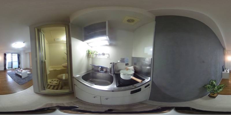 パノラマ画像キッチン