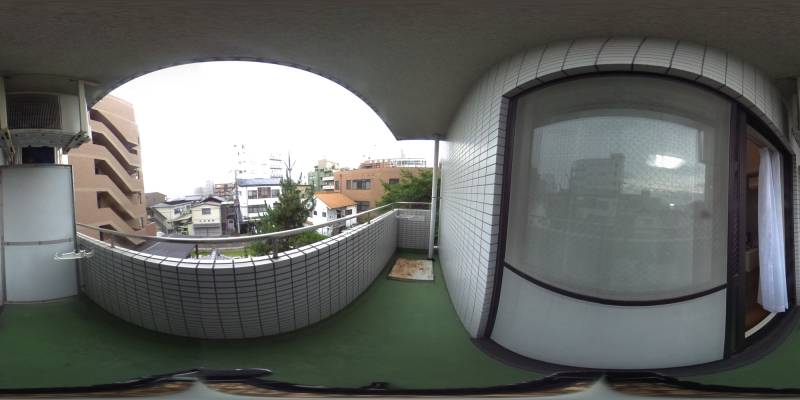 パノラマ画像バルコニー