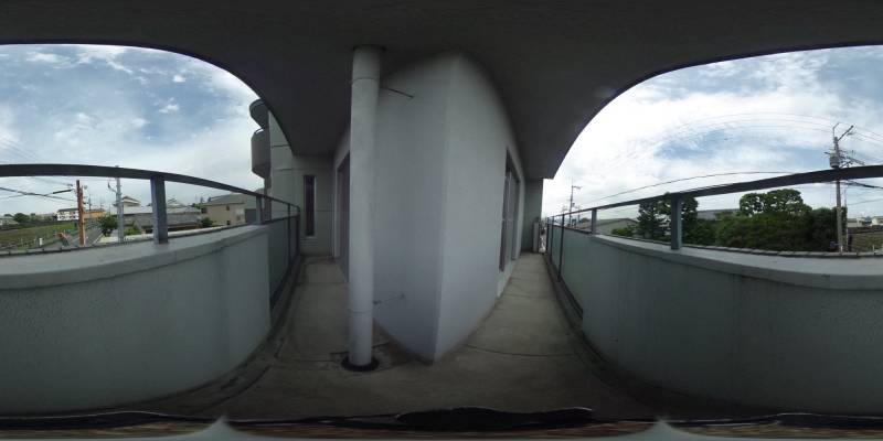 パノラマ画像バルコニー
