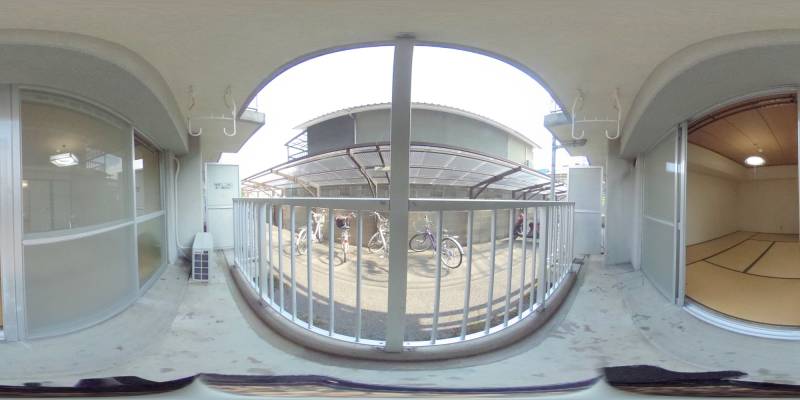 パノラマ画像バルコニー