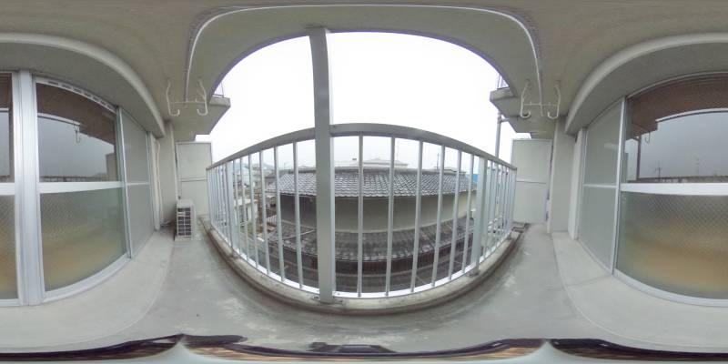 パノラマ画像バルコニー