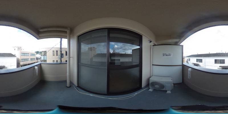 パノラマ画像バルコニー