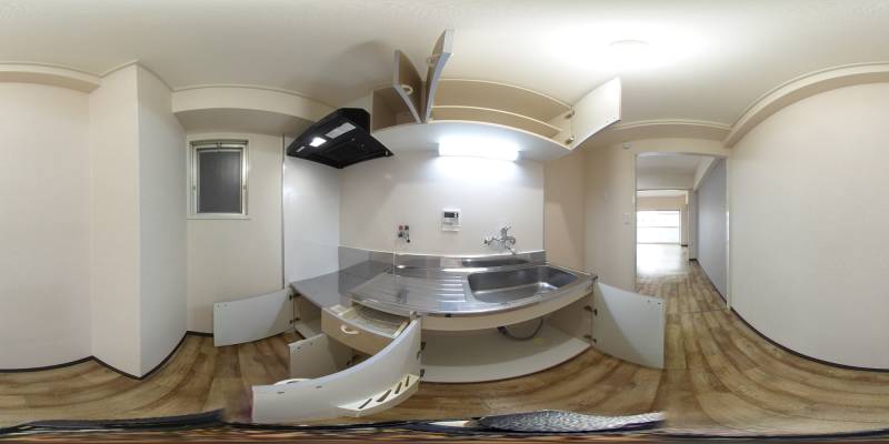 パノラマ画像キッチン