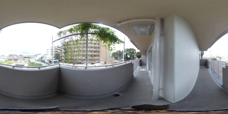 パノラマ画像バルコニー