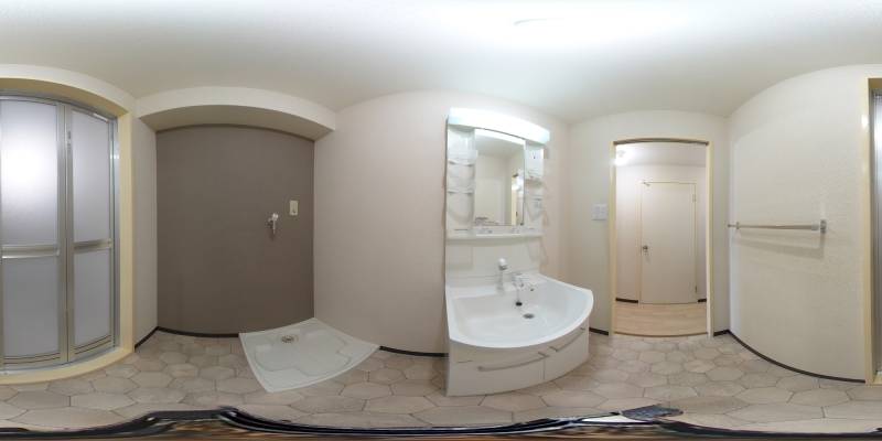 パノラマ画像洗面所