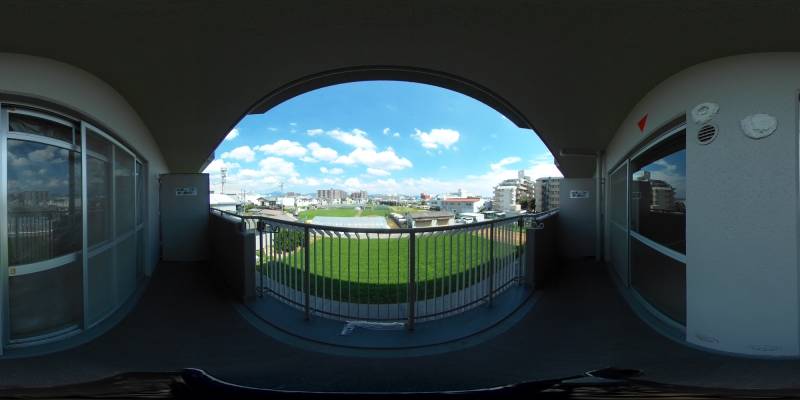 パノラマ画像バルコニー