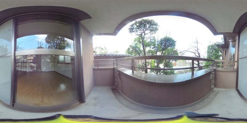 パノラマ画像バルコニー