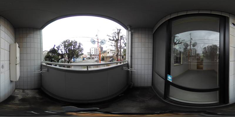 パノラマ画像バルコニー