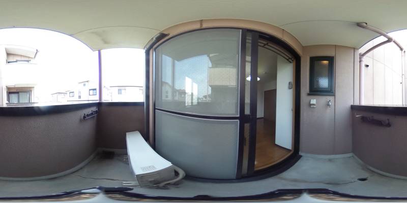 パノラマ画像バルコニー