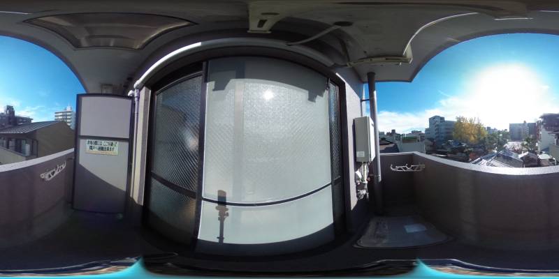 パノラマ画像バルコニー