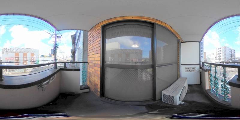 パノラマ画像バルコニー