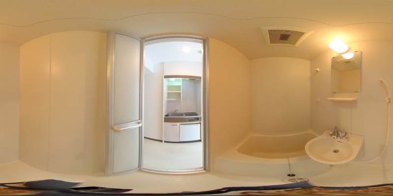 パノラマ画像バスルーム