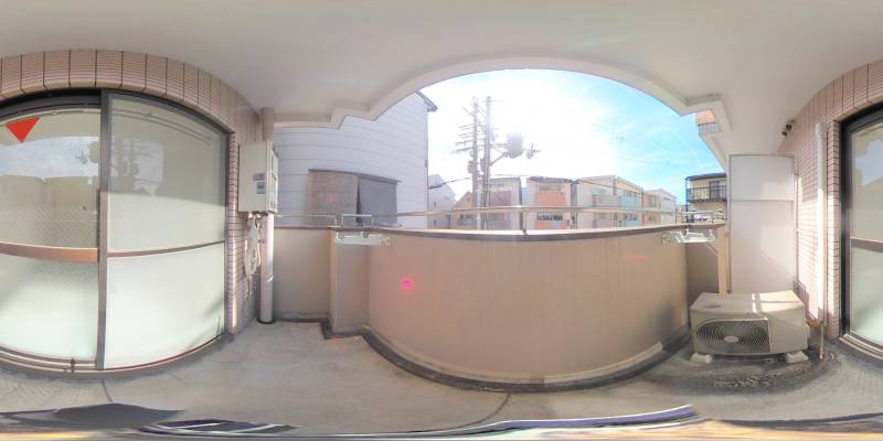 パノラマ画像バルコニー