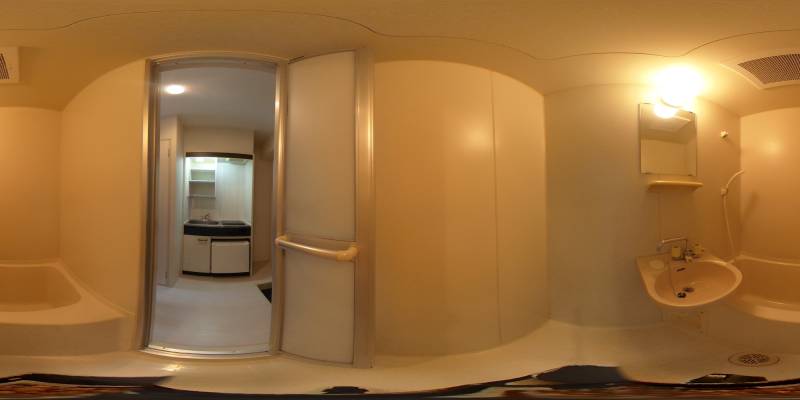 パノラマ画像バスルーム