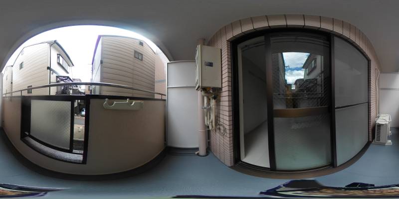 パノラマ画像バルコニー