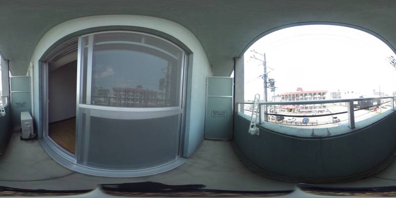 パノラマ画像バルコニー