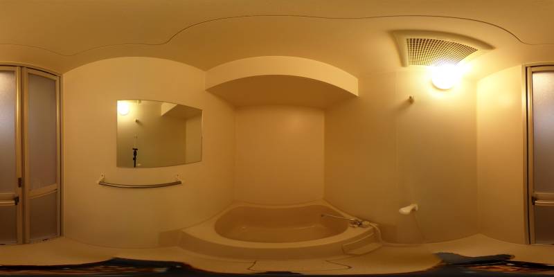 パノラマ画像バスルーム