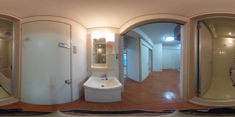 パノラマ画像洗面所