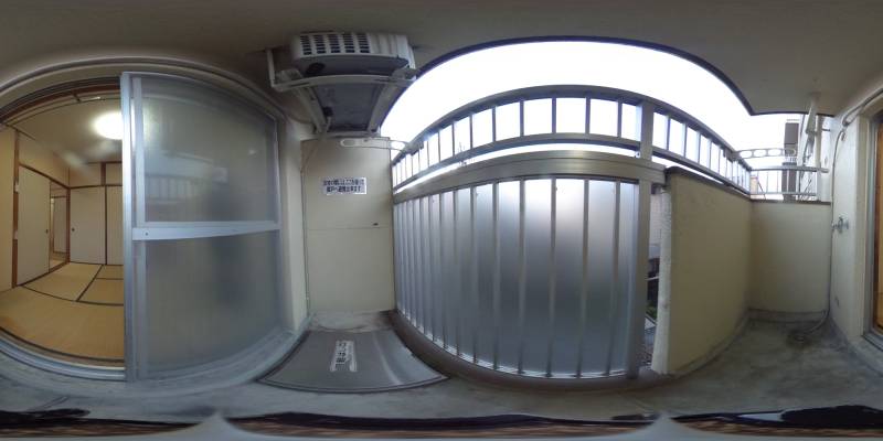 パノラマ画像バルコニー