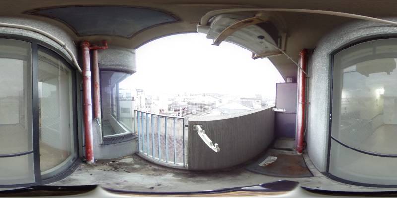 パノラマ画像バルコニー