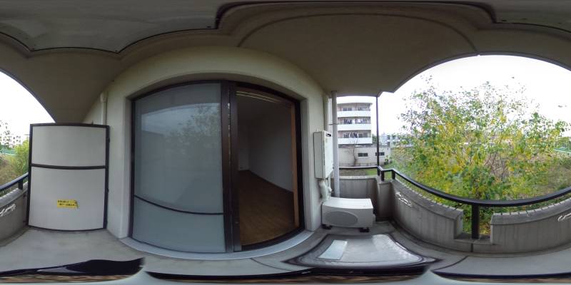 パノラマ画像バルコニー