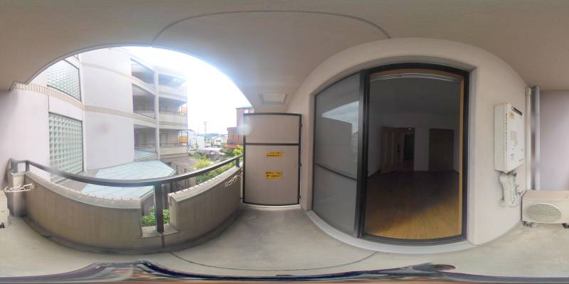 パノラマ画像バルコニー