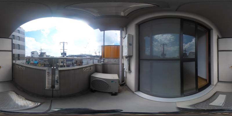 パノラマ画像バルコニー