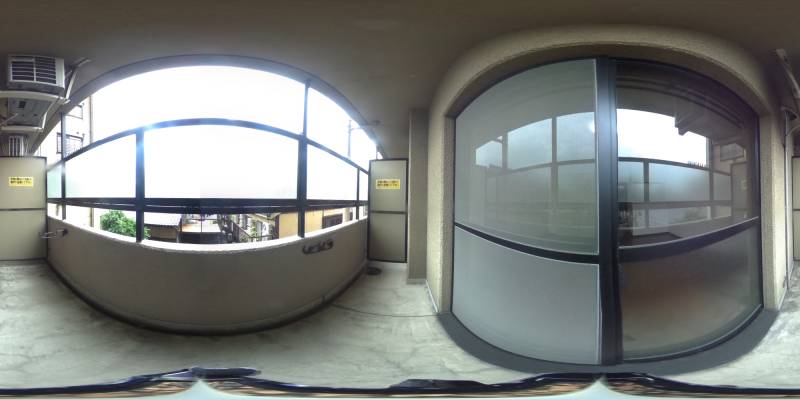 パノラマ画像バルコニー