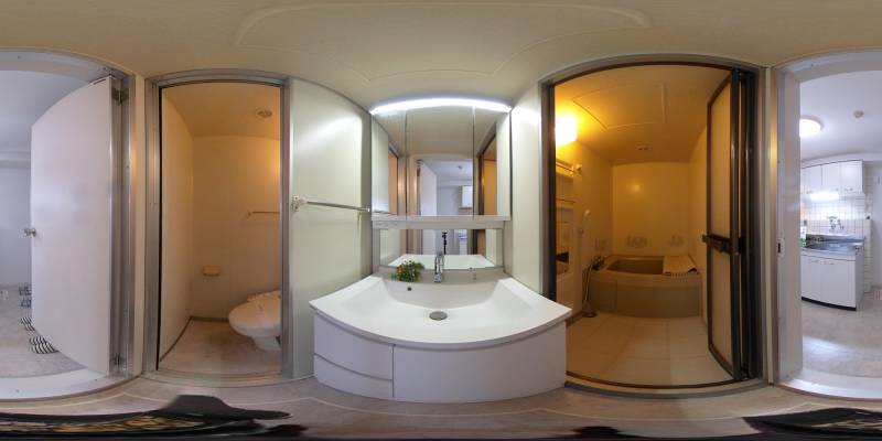 パノラマ画像洗面所