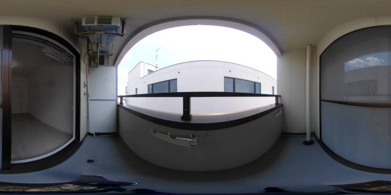 パノラマ画像バルコニー