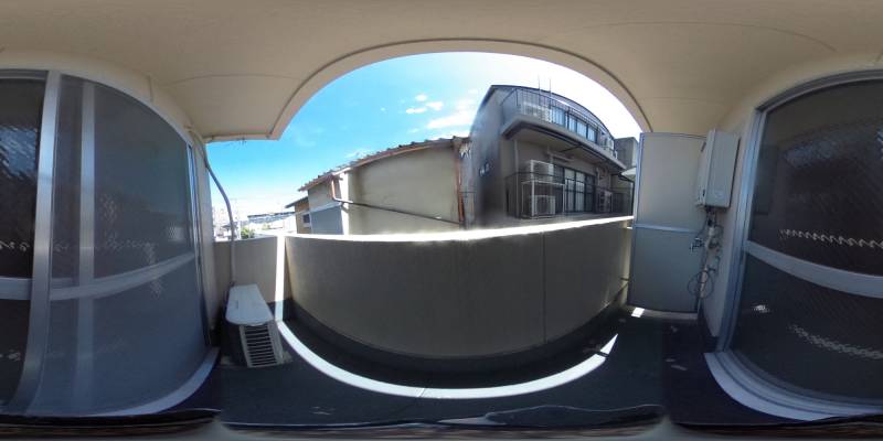 パノラマ画像バルコニー