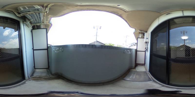 パノラマ画像バルコニー