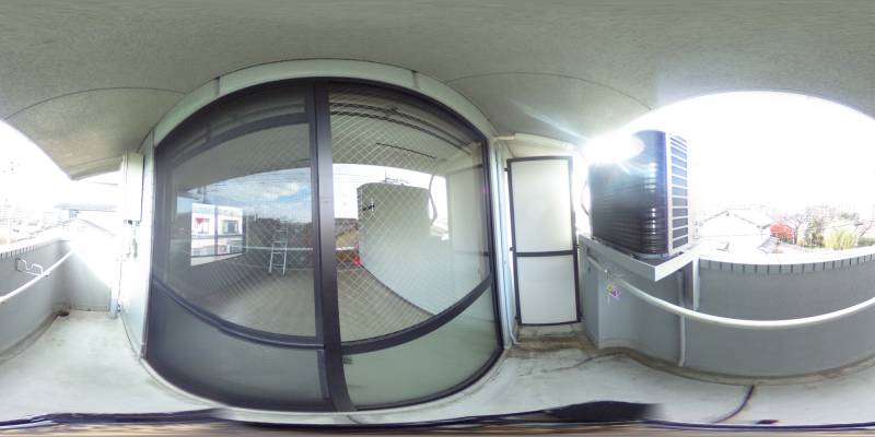 パノラマ画像バルコニー