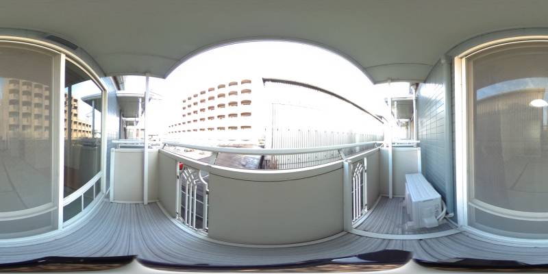 パノラマ画像バルコニー