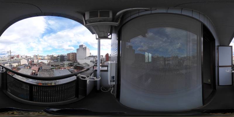 パノラマ画像バルコニー