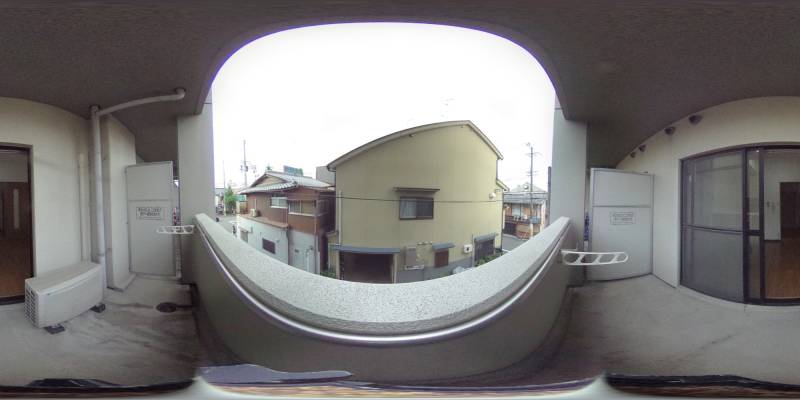 パノラマ画像バルコニー