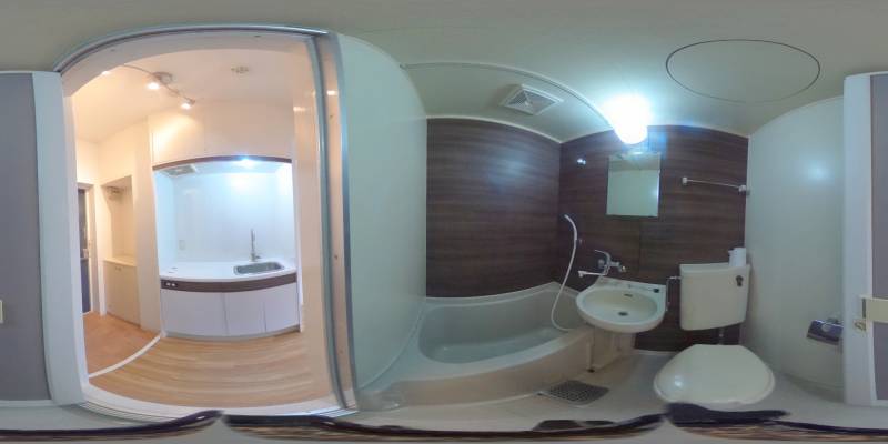 パノラマ画像バスルーム