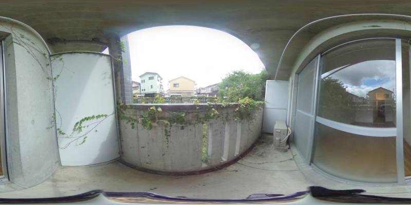 パノラマ画像バルコニー