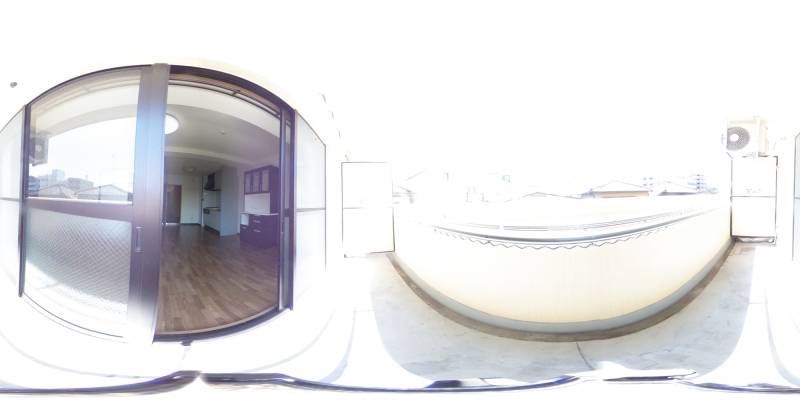 パノラマ画像バルコニー