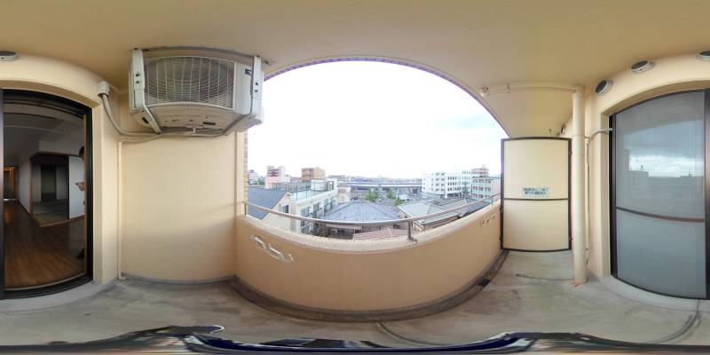 パノラマ画像バルコニー