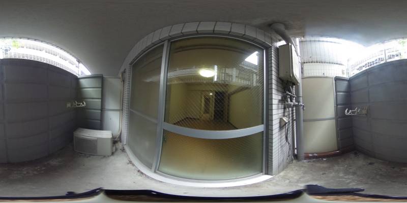 パノラマ画像バルコニー