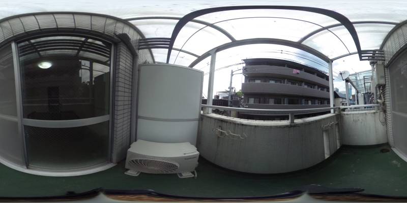 パノラマ画像バルコニー